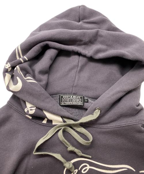 Hysteric Glamour（ヒステリックグラマー）Hysteric Glamour (ヒステリックグラマー) HYS WHISKY パーカー グレー サイズ:Ｌの古着・服飾アイテム