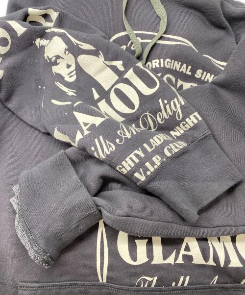 Hysteric Glamour（ヒステリックグラマー）Hysteric Glamour (ヒステリックグラマー) HYS WHISKY パーカー グレー サイズ:Ｌの古着・服飾アイテム