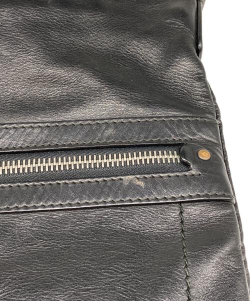 BALLY（バリー）BALLY (バリー) レザーショルダーバッグ ブラックの古着・服飾アイテム