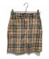 BURBERRY LONDON（バーバリーロンドン）の古着「ノバチェック柄スカート」｜ブラウン