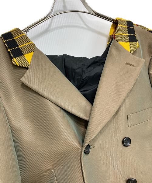 COMME des GARCONS HOMME PLUS（コムデギャルソンオムプリュス）COMME des GARCONS HOMME PLUS (コムデギャルソンオムプリュス) フードドッキングテーラードジャケット オリーブ×イエロー×ブラック サイズ:Ｓの古着・服飾アイテム