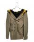 COMME des GARCONS HOMME PLUS（コムデギャルソンオムプリュス）の古着「フードドッキングテーラードジャケット」｜オリーブ×イエロー×ブラック