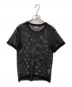 COMME des GARCONS HOMME PLUSコムデギャルソンオムプリュス）の古着「メッシュTシャツ」｜ブラック