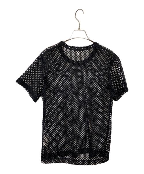 COMME des GARCONS HOMME PLUS（コムデギャルソンオムプリュス）COMME des GARCONS HOMME PLUS (コムデギャルソンオムプリュス) メッシュTシャツ ブラック サイズ:Ｓの古着・服飾アイテム