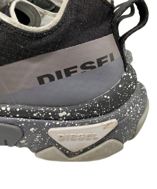 DIESEL（ディーゼル）DIESEL (ディーゼル) ローカットスニーカー ブラック サイズ:27ｃｍの古着・服飾アイテム