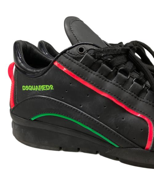 DSQUARED2（ディースクエアード）DSQUARED2 (ディースクエアード) ローカットスニーカー ブラック サイズ:42の古着・服飾アイテム