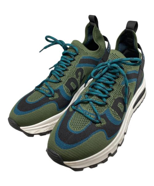 DSQUARED2（ディースクエアード）DSQUARED2 (ディースクエアード) スニーカー グリーン サイズ:43の古着・服飾アイテム