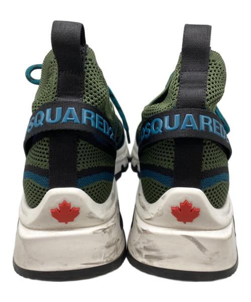 DSQUARED2（ディースクエアード）DSQUARED2 (ディースクエアード) スニーカー グリーン サイズ:43の古着・服飾アイテム