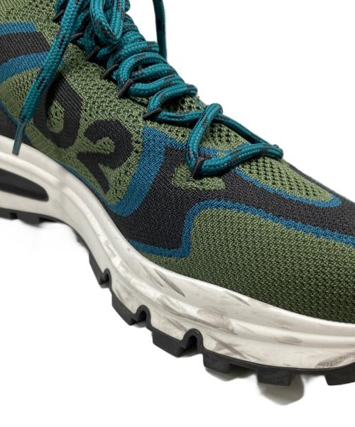 DSQUARED2（ディースクエアード）DSQUARED2 (ディースクエアード) スニーカー グリーン サイズ:43の古着・服飾アイテム