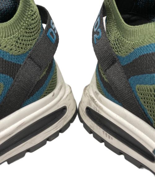 DSQUARED2（ディースクエアード）DSQUARED2 (ディースクエアード) スニーカー グリーン サイズ:43の古着・服飾アイテム