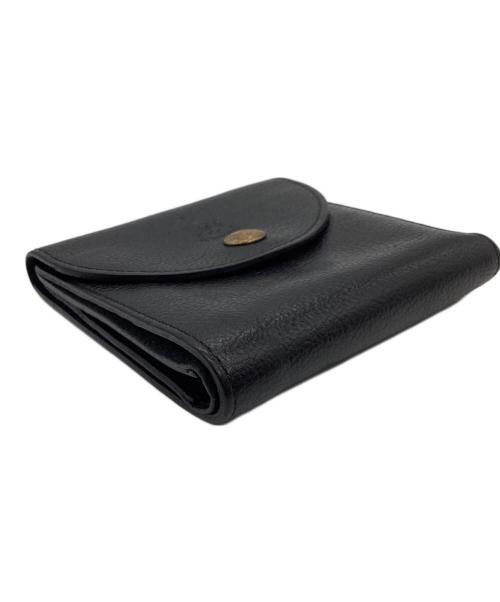 IL BISONTE（イル ビゾンテ）IL BISONTE (イル ビゾンテ) スナップボタン2つ折りレザーウォレット ブラック サイズ:-の古着・服飾アイテム