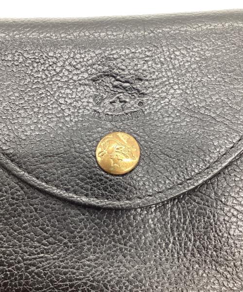 IL BISONTE（イル ビゾンテ）IL BISONTE (イル ビゾンテ) スナップボタン2つ折りレザーウォレット ブラック サイズ:-の古着・服飾アイテム