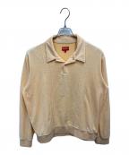 SUPREMEシュプリーム）の古着「Velour L/S Polo」｜オレンジ