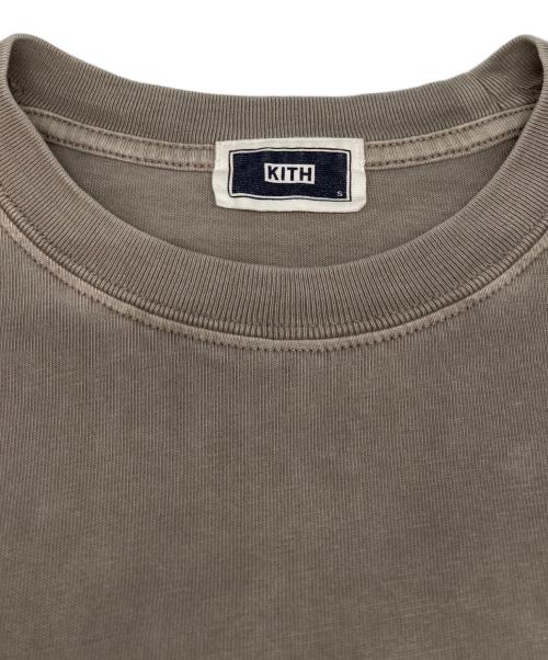 KITH（キス）KITH (キス) ロゴロングスリーブカットソー ベージュ サイズ:Sの古着・服飾アイテム
