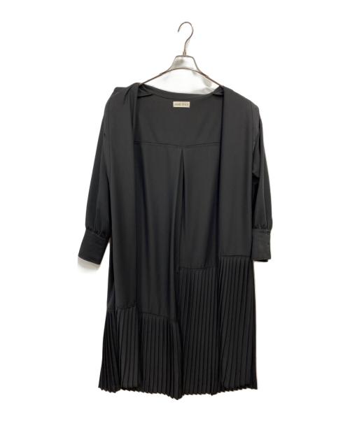 SUMISTYLE（スミスタイル）SUMISTYLE (スミスタイル) プリーツワンピース ブラック サイズ:FREEの古着・服飾アイテム