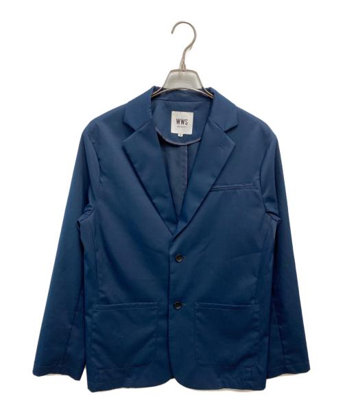 WWS（ダブリューダブリューエス）WWS (ダブリューダブリューエス) テーラードジャケット ブルー サイズ:Mの古着・服飾アイテム