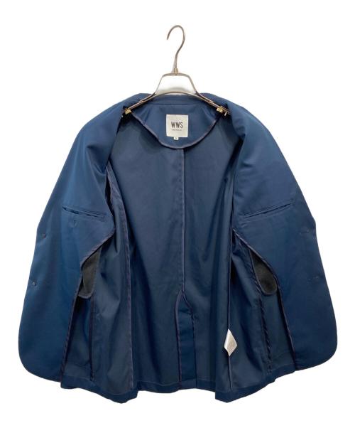 WWS（ダブリューダブリューエス）WWS (ダブリューダブリューエス) テーラードジャケット ブルー サイズ:Mの古着・服飾アイテム