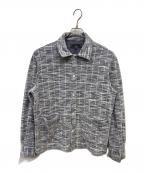 KITHキス）の古着「オーバーツイードシャツ」｜グレー