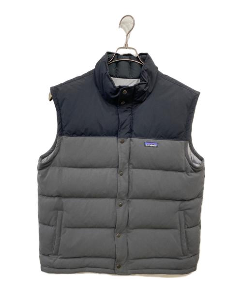 Patagonia（パタゴニア）Patagonia (パタゴニア) BIVY ダウンベスト グレー×ブラック サイズ:XLの古着・服飾アイテム