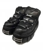 NEW ROCKニューロック）の古着「厚底ブーツ」｜ブラック