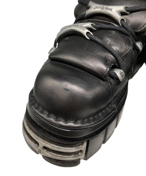 NEW ROCK（ニューロック）NEW ROCK (ニューロック) 厚底ブーツ ブラック サイズ:45の古着・服飾アイテム