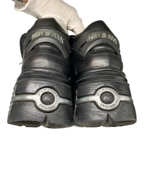 NEW ROCK（ニューロック）NEW ROCK (ニューロック) 厚底ブーツ ブラック サイズ:45の古着・服飾アイテム