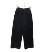 adidas Originals×KSENIA SCHNAIDERアディダスオリジナル×クセニア シュナイダー）の古着「ボクサーショートジーンズ」｜ブラック