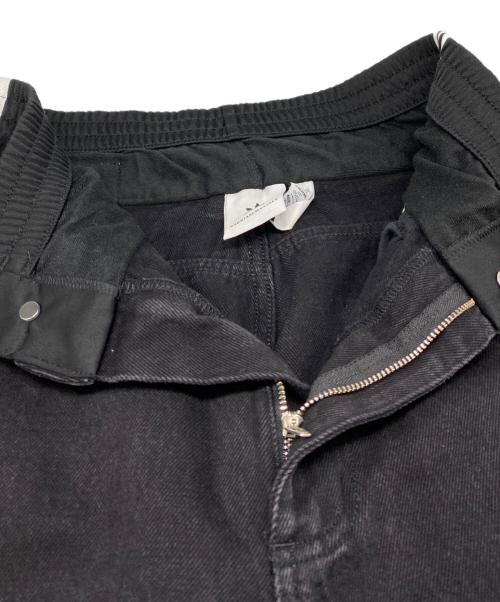 adidas Originals（アディダスオリジナル）adidas Originals (アディダスオリジナル) KSENIA SCHNAIDER (クセニア シュナイダー) ボクサーショートジーンズ ブラック サイズ:W29の古着・服飾アイテム