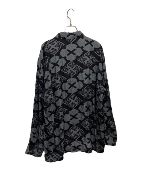 BUDSPOOL（バッズプール）BUDSPOOL (バッズプール) GAHKIN 花罰家紋シャツ グレー サイズ:XLの古着・服飾アイテム