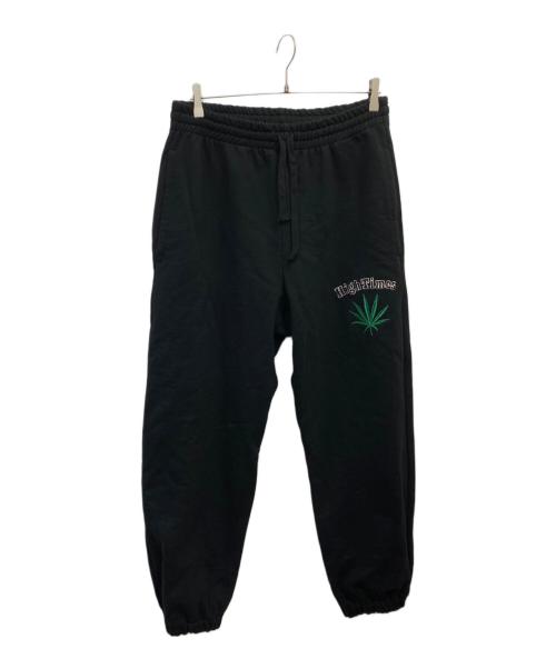 WACKO MARIA（ワコマリア）WACKO MARIA (ワコマリア) HIGH TIMES (ハイ タイムズ) HEAVY WEIGHT SWEAT PANTS ブラック サイズ:Lの古着・服飾アイテム