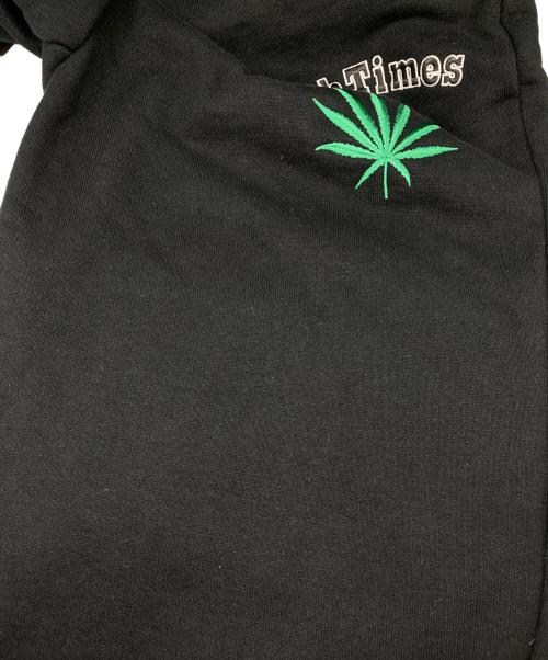 WACKO MARIA（ワコマリア）WACKO MARIA (ワコマリア) HIGH TIMES (ハイ タイムズ) HEAVY WEIGHT SWEAT PANTS ブラック サイズ:Lの古着・服飾アイテム