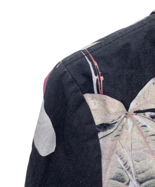 PAUL SMITH（ポールスミス）Paul Smith (ポールスミス) ボタニカルプリントジップパーカー ピンク×ブラック サイズ:Lの古着・服飾アイテム