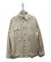 SUGAR CANE（シュガーケーン）の古着「WHITE WABASH STRIPE WORK SHIRT」｜ベージュ
