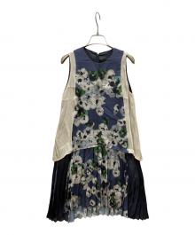 MULLER（ミューラー）の古着「花柄ワンピース」｜ネイビー