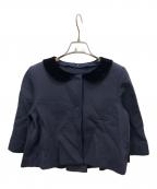 FOXEYフォクシー）の古着「ベロアカラージャケット」｜ネイビー
