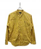 RALPH LAURENラルフローレン）の古着「ストライプ長袖シャツ」｜イエロー
