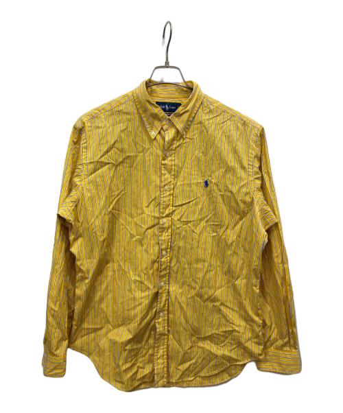 RALPH LAUREN（ラルフローレン）RALPH LAUREN (ラルフローレン) ストライプ長袖シャツ イエロー サイズ:Lの古着・服飾アイテム