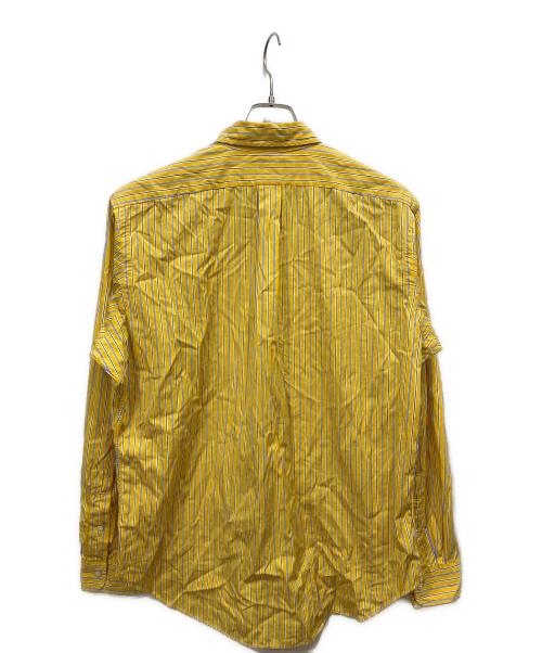RALPH LAUREN（ラルフローレン）RALPH LAUREN (ラルフローレン) ストライプ長袖シャツ イエロー サイズ:Lの古着・服飾アイテム