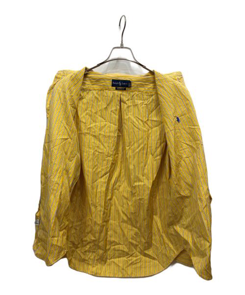 RALPH LAUREN（ラルフローレン）RALPH LAUREN (ラルフローレン) ストライプ長袖シャツ イエロー サイズ:Lの古着・服飾アイテム