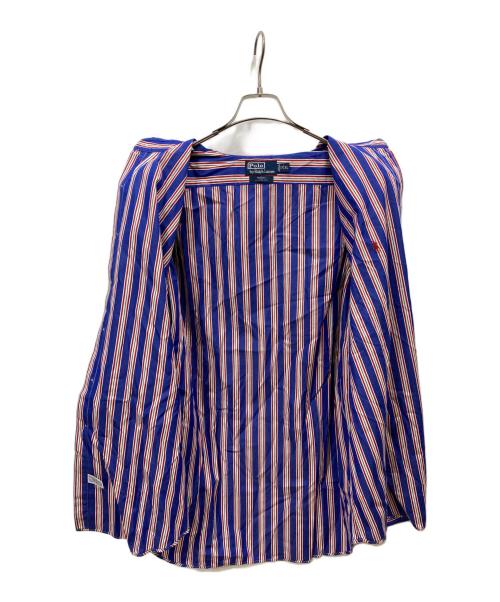 POLO RALPH LAUREN（ポロ・ラルフローレン）POLO RALPH LAUREN (ポロ・ラルフローレン) 長袖シャツ レッド×ブルー サイズ:XLの古着・服飾アイテム