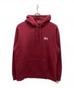 stussyステューシー）の古着「ロゴパーカー」｜バーガンディー