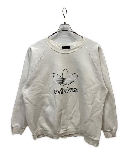 adidas Originals（アディダスオリジナル）adidas originals (アディダスオリジナル) 80's ラグランスウェット ホワイト サイズ:Ｌの古着・服飾アイテム