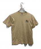 stussyステューシー）の古着「90～00's SリンクファミリープリントTシャツ」｜ベージュ