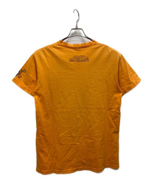 stussy（ステューシー）stussy (ステューシー) 00's プリントTシャツ オレンジ サイズ:Mの古着・服飾アイテム