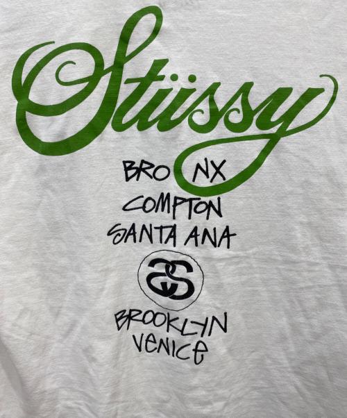 stussy（ステューシー）stussy (ステューシー) 00's プリントTシャツ ホワイト サイズ:Ｌの古着・服飾アイテム