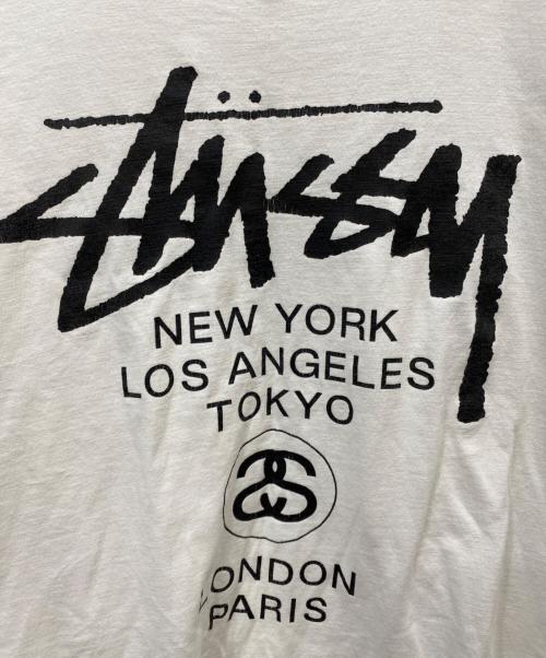 stussy（ステューシー）stussy (ステューシー) 00's プリントTシャツ ホワイト サイズ:Ｌの古着・服飾アイテム