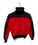 adidasアディダス）の古着「ジップアップジャケット」｜レッド×ブラック
