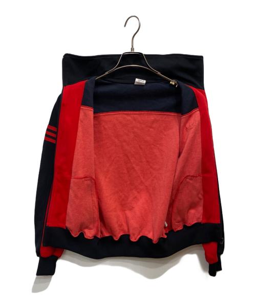 adidas（アディダス）adidas (アディダス) ジップアップジャケット レッド×ブラック サイズ:１の古着・服飾アイテム