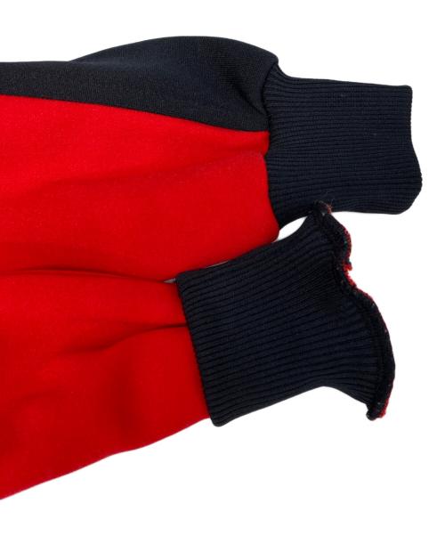 adidas（アディダス）adidas (アディダス) ジップアップジャケット レッド×ブラック サイズ:１の古着・服飾アイテム