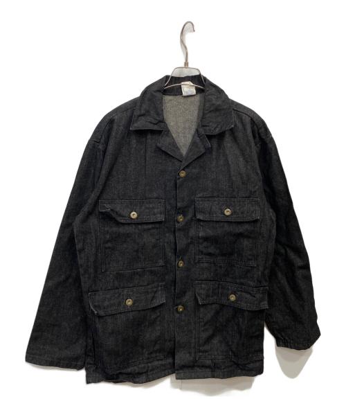 古着（フルギ）古着 (フルギ) 古着デニムカバーオール ブラック サイズ:Mの古着・服飾アイテム